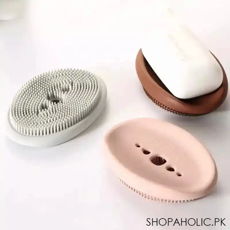 double sided flexible silicone soap holder main image