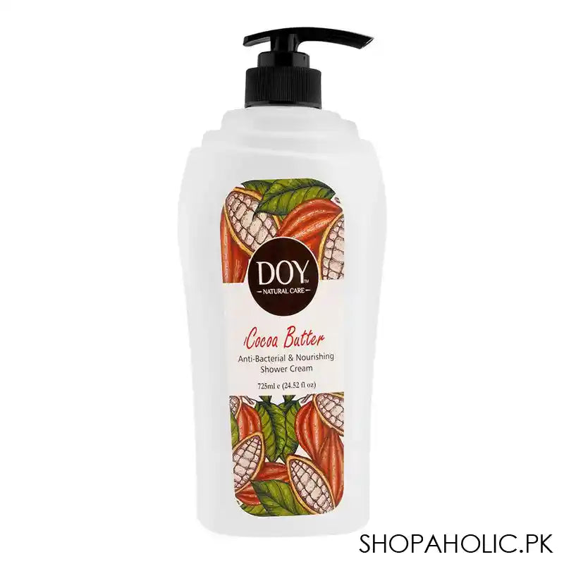 Doy Natural Care Cocoa Butter Anti-Bacterial & Nourishing Shower Cream, 725ml - Main Image