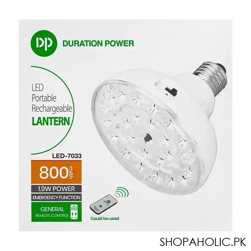 DP LED Portable Rechargeable LED Lantern, 800mAh, LED-7033 - Image 5