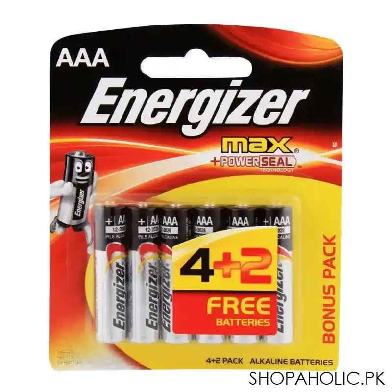 energizer max aaa batteries 4 pack bp 6 main image