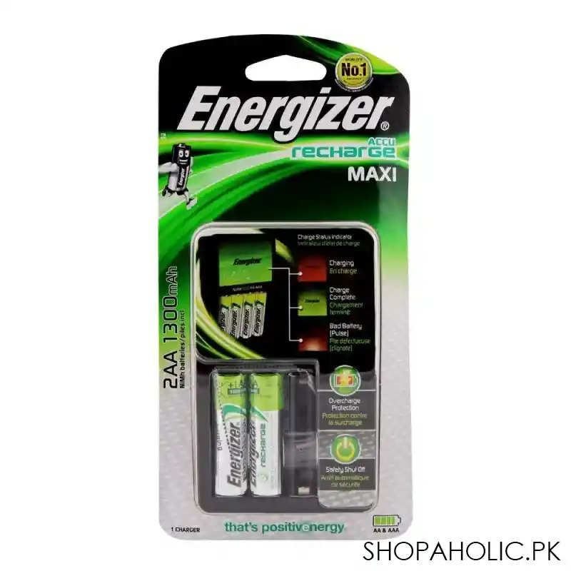 energizer value charger 2xaa batteries main image