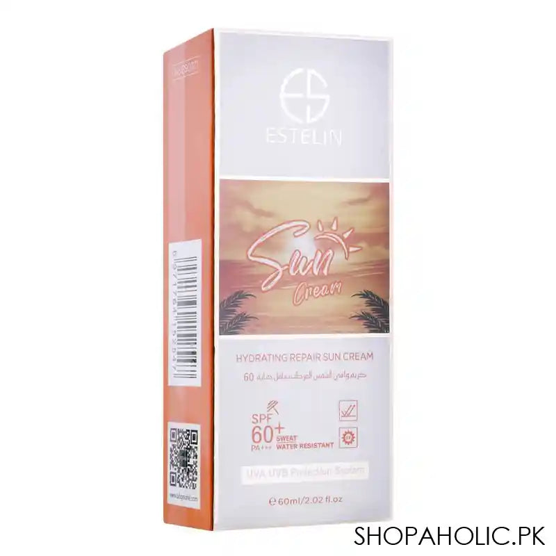 Estelin Hydrating Repair SPF-60+ Sun Cream, 60ml - Main Image