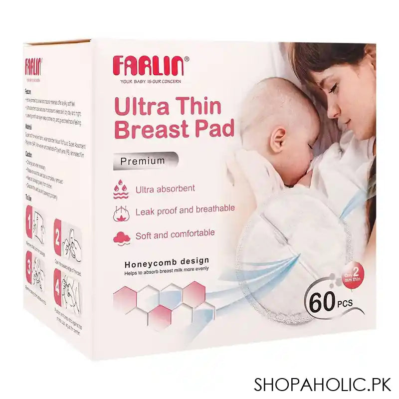 Farlin Ultra Thin Breast Pad, 60-Pack, AA-31014 - Image 7