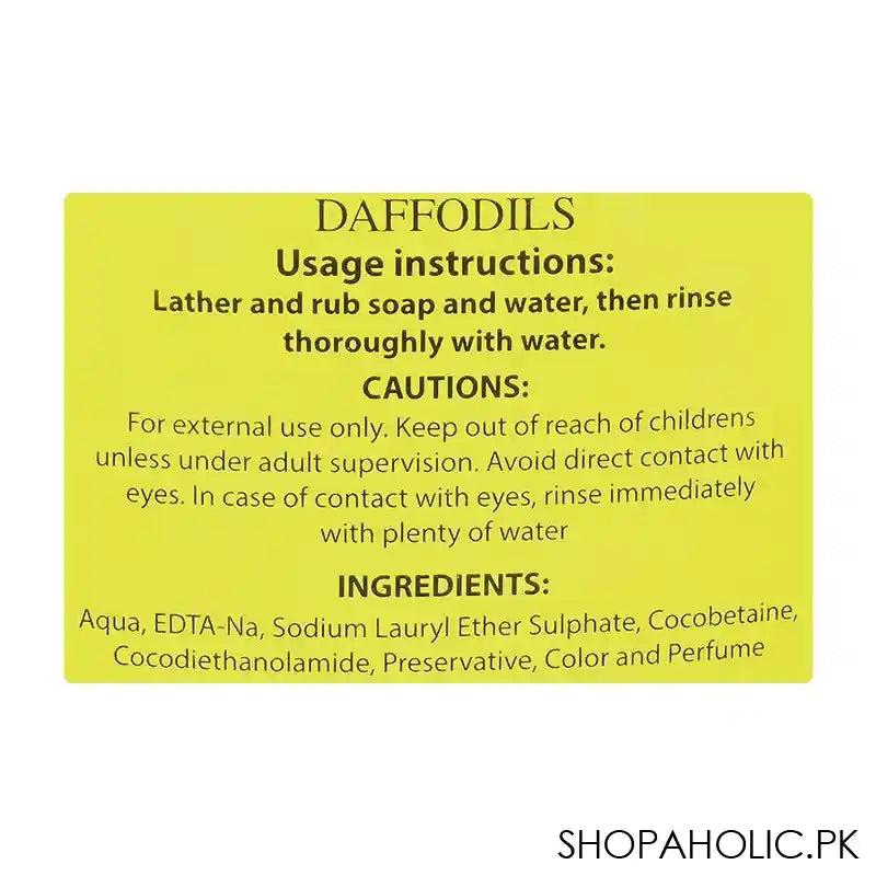 Fay Daffodils Liquid Hand Wash, 500ml - Image 2