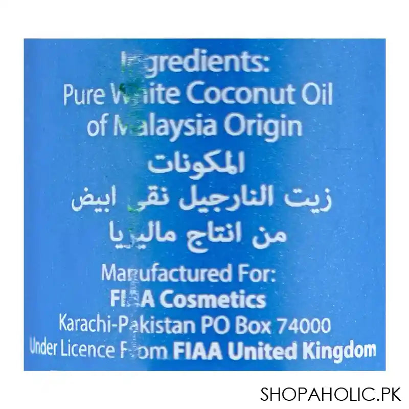 FIAA 100% Pure Coconut Oil, 200ml - Image 3