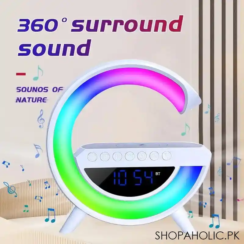 g lamp speaker with digital clock main image