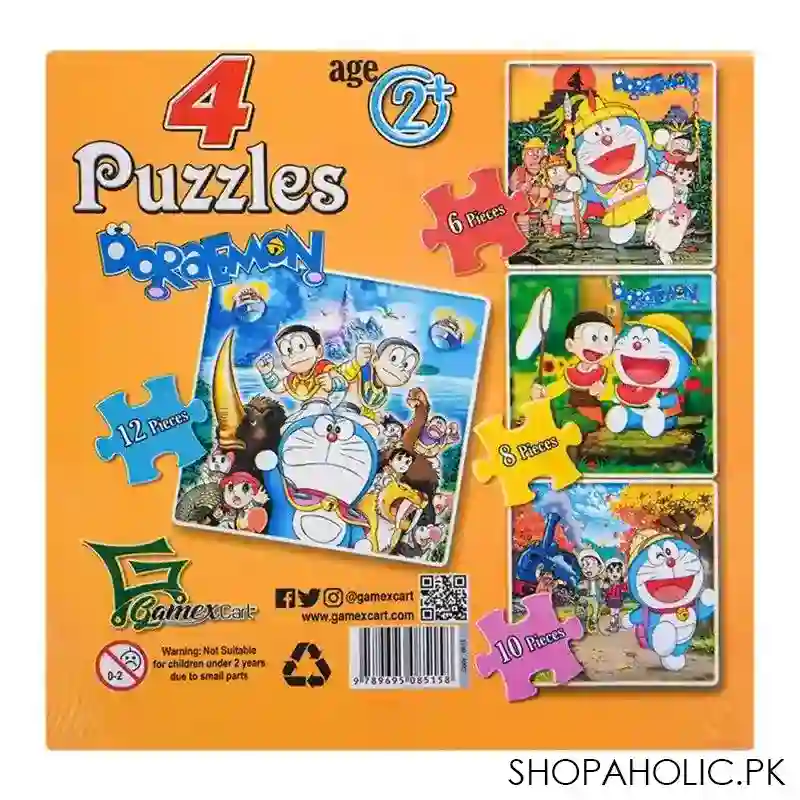 gamex cart 4 puzzles doraemon, for 2+ years, 414 8515 image2