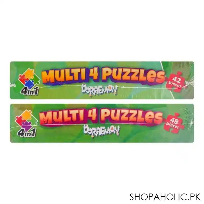 gamex cart multi 4 puzzles 4 in 1 doraemon, for 6+ years, 437 8401 2331 image4