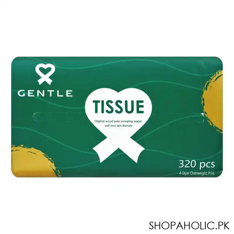 Gentle Wettable Facial Tissue, 4-Layers, 320-Pieces - Main Image