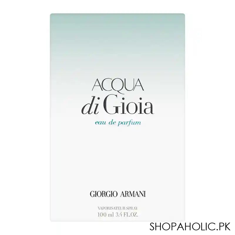 Giorgio Armani Acqua Di Gioia Eau De Parfum, Fragrance For Women, 100ml - Image 4