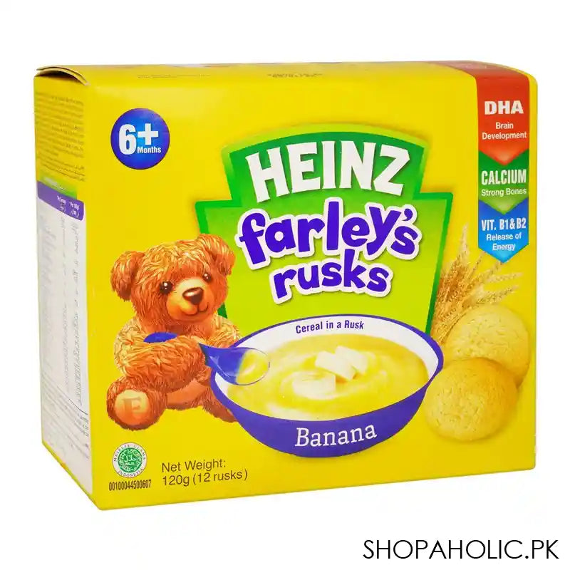 Heinz Farley's Banana Rusks, Cereal In A Rusk, For 6+ Months, 12 Rusks, 120g - Main Image