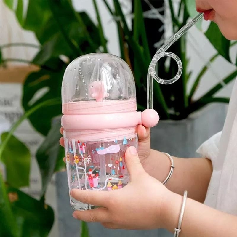 Creative 260Ml Kids Funny Whale Water Spray Drinking Cup - image 2