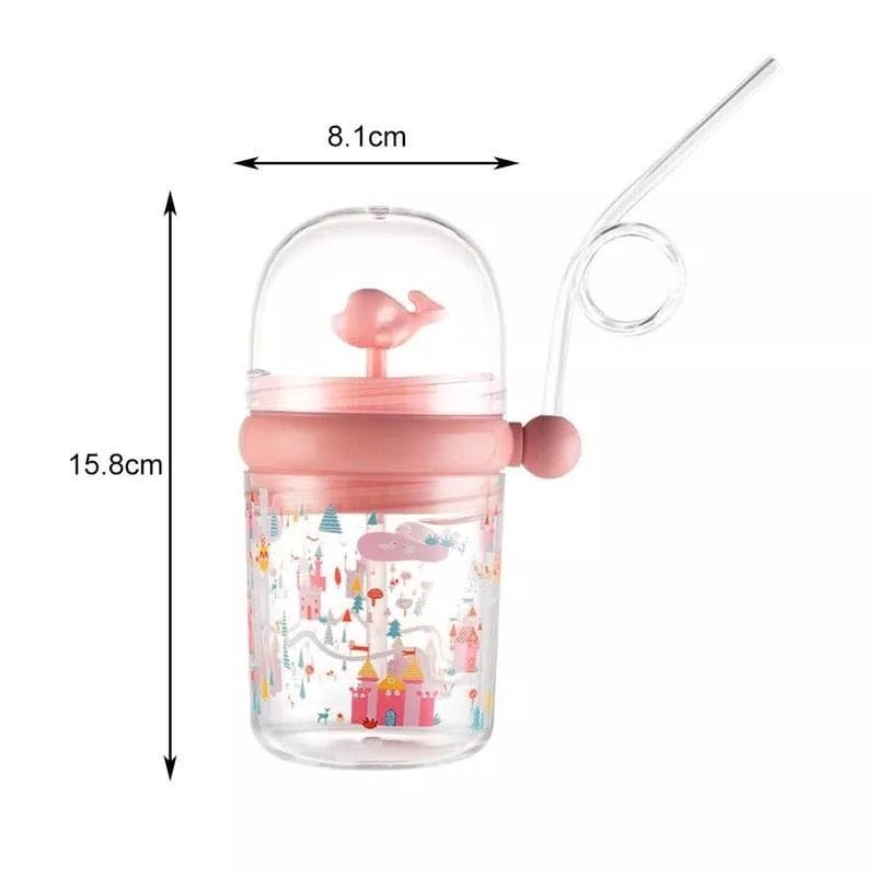 Creative 260Ml Kids Funny Whale Water Spray Drinking Cup - image 4