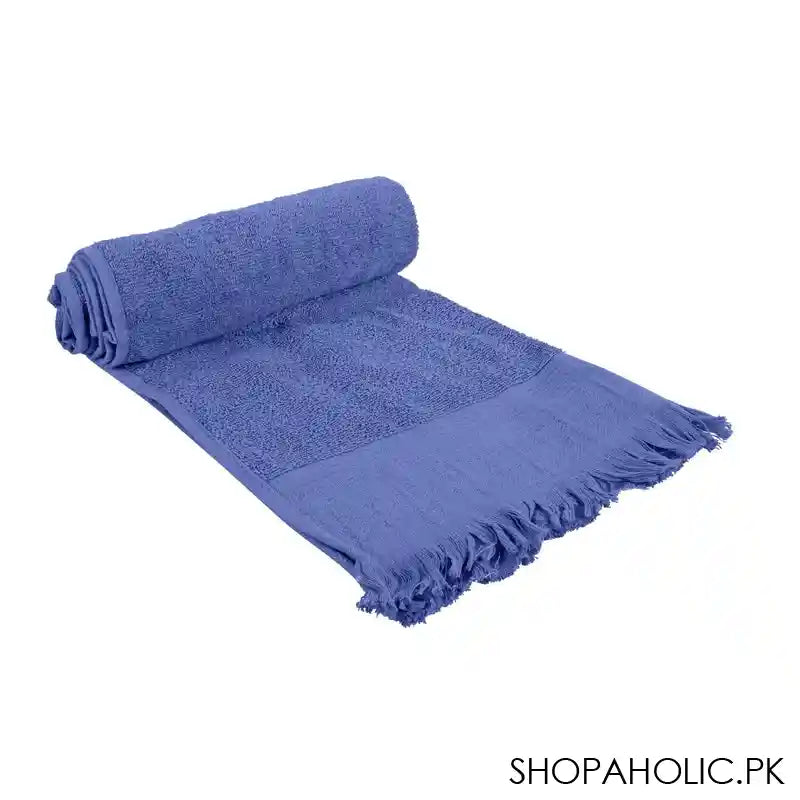 Indus Towel 100% Cotton Ring Bath Sheet, 90x150, Blue - Main Image