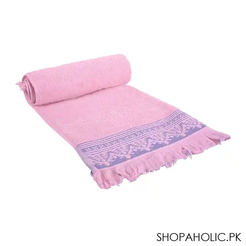 Indus Towel 100% Cotton Ring Bath Sheet, 90x150, Pink - Main Image