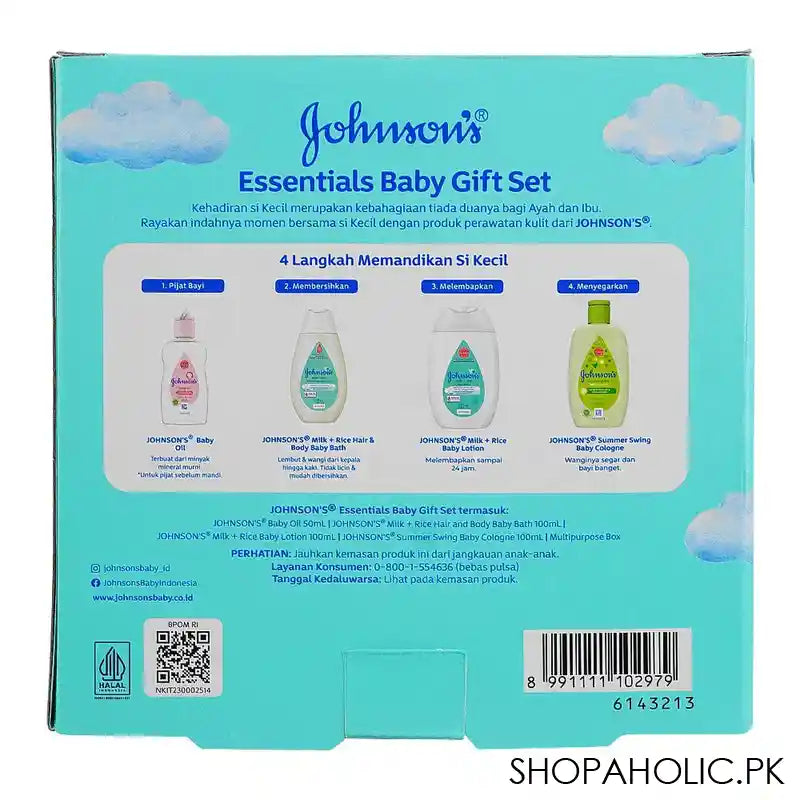 Johnson Essentials Baby Gift Set, 4-Pieces - Image 3