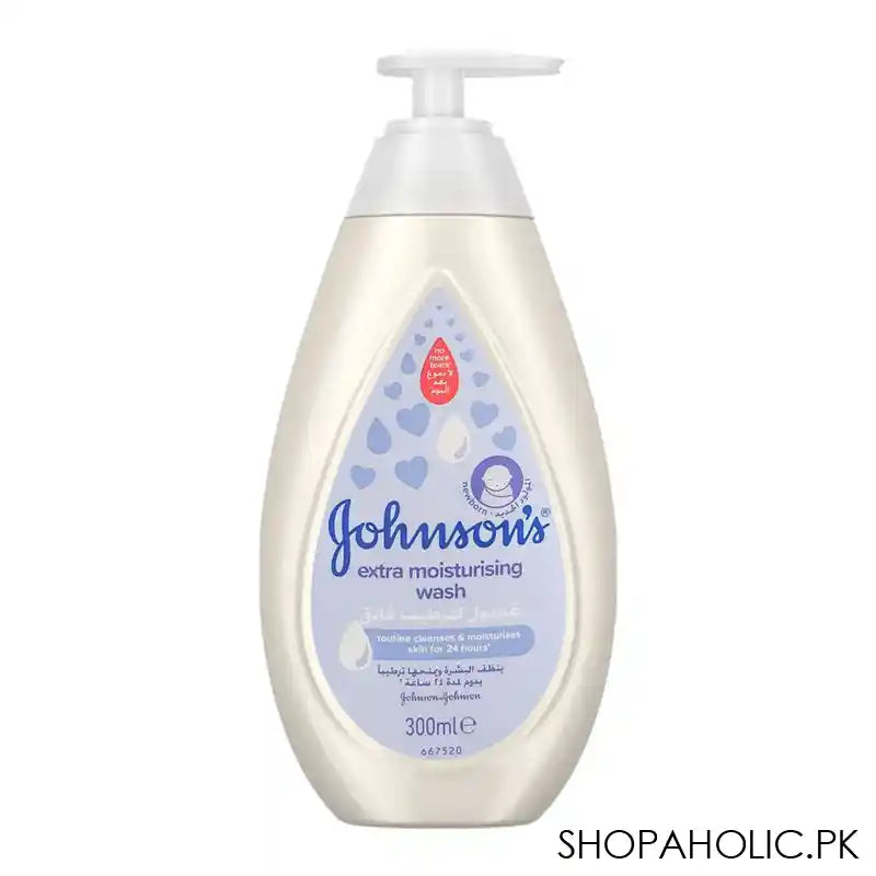 Johnson's Extra Moisturising Baby Wash, 300ml - Main Image