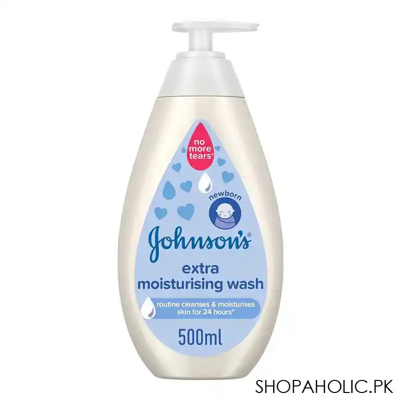 Johnson's Extra Moisturising Bath, Newborn, 500ml - Image 3