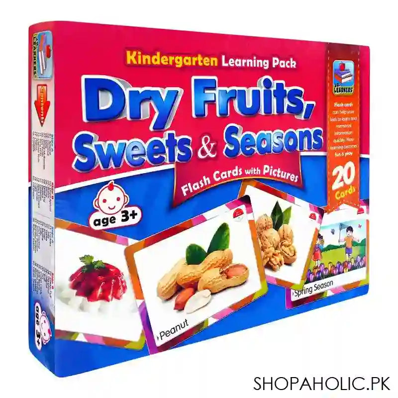 Jr. Learners Flash Card With Pictures Large Dry Fruits, Sweets & Seasons, For 3+ Years 228-2415 - Main Image