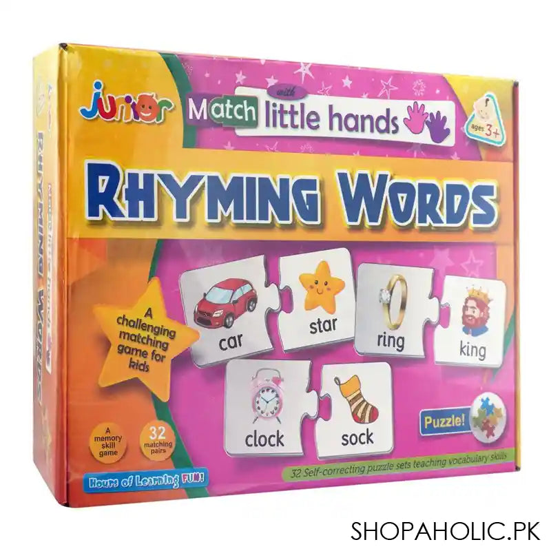 Junior Match With Little Hands, For 3+ Years, Rhyming Words, 230-2438 - Main Image