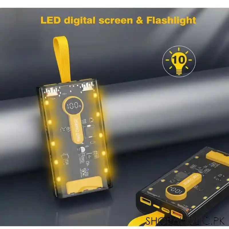 led light power bank 66w main image