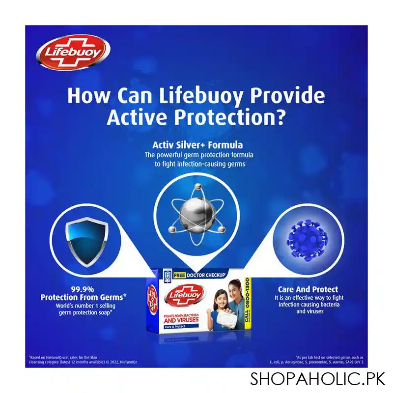 Lifebuoy Care With Activ Silver Soap 100g - Image 3