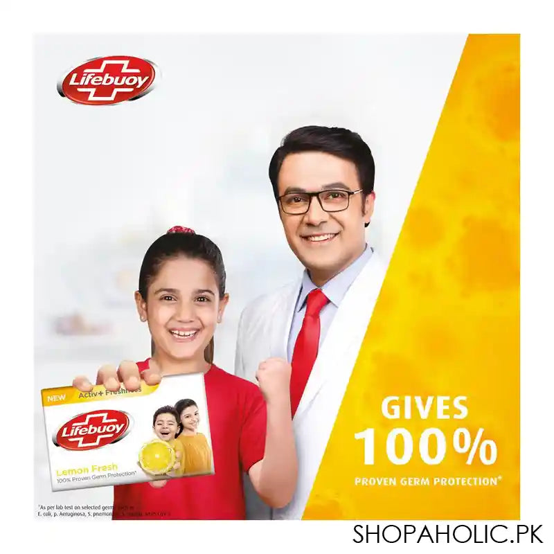 Lifebuoy Lemon Fresh With Active Silver Soap, 125g - Image 2