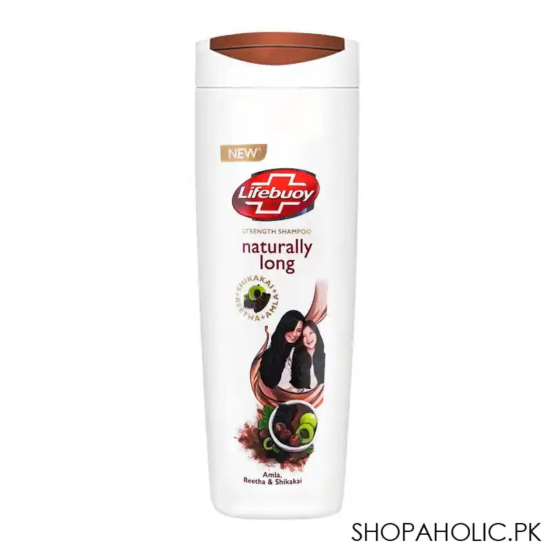 Lifebuoy Naturally Long Strength Shampoo, Amla Reetha & Shikakai, 370ml - Main Image