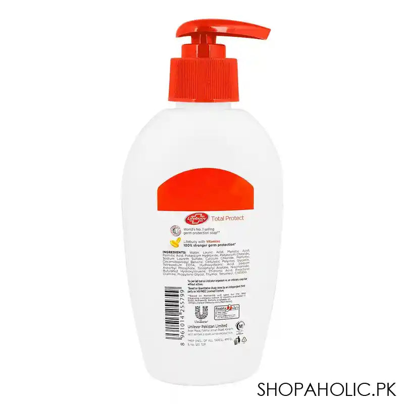 Lifebuoy Total Protect With Vitamin Hand Wash, 200ml - Image 3