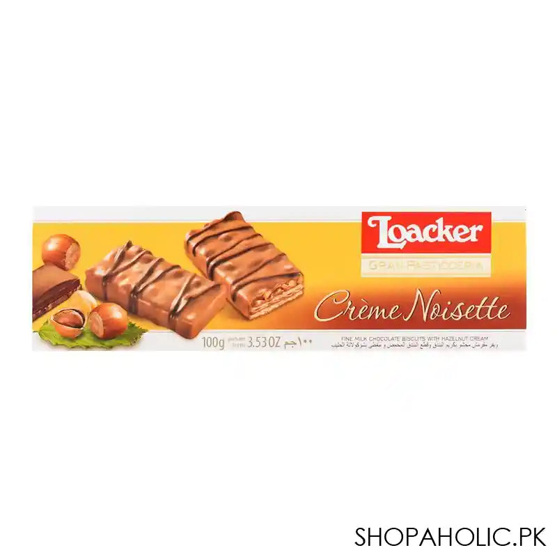 Loacker Patisserie Creme Noisette Biscuits, 100g - Main Image