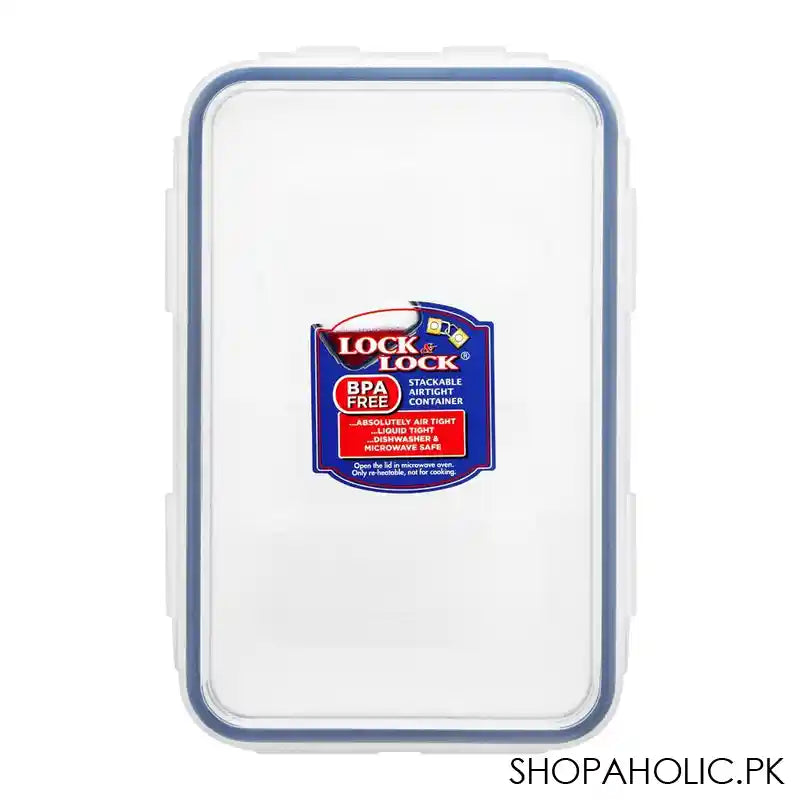 Lock & Lock Rectangular Short Food Storage Container, With Divider, 800ml LLHPL816C - Image 3