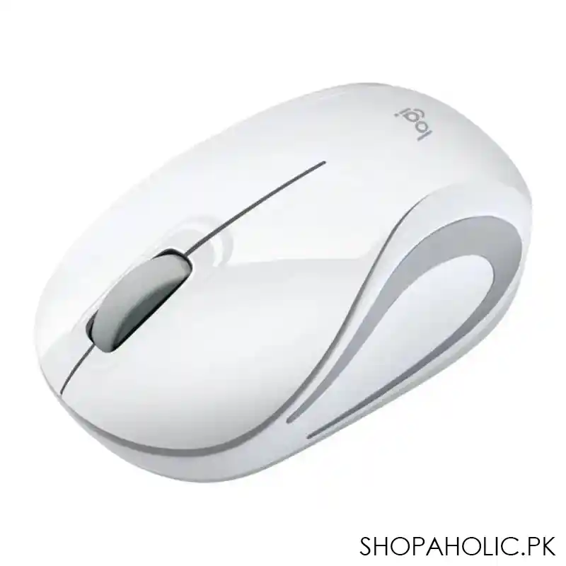 logitech m187 wireless mouse, white/grey image3