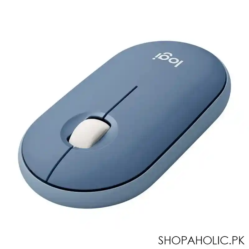 logitech pebble wireless mouse, blue berry, m350 image2