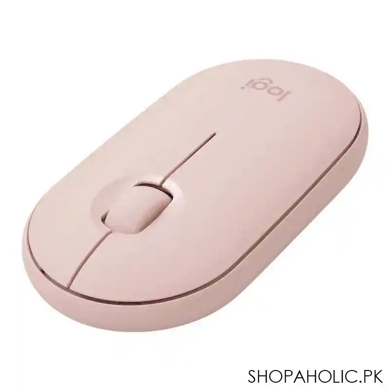 logitech pebble wireless mouse, pink, m350 image2