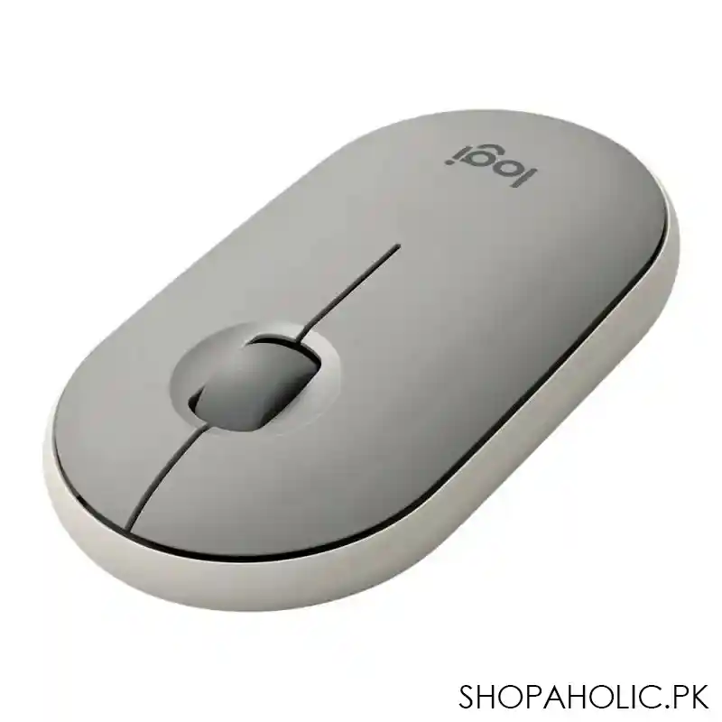 logitech pebble wireless mouse, sand, m350 image2