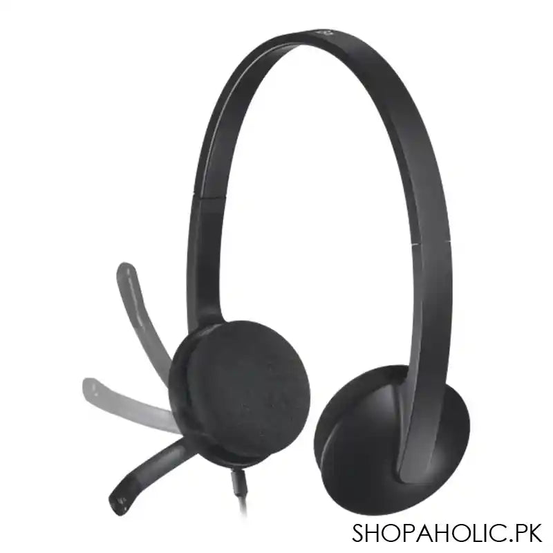 Logitech USB Computer Headset, Black H340, 981-000477 - Main Image