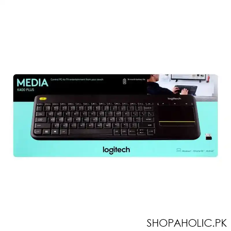 logitech wireless touch keyboard k400 plus image2