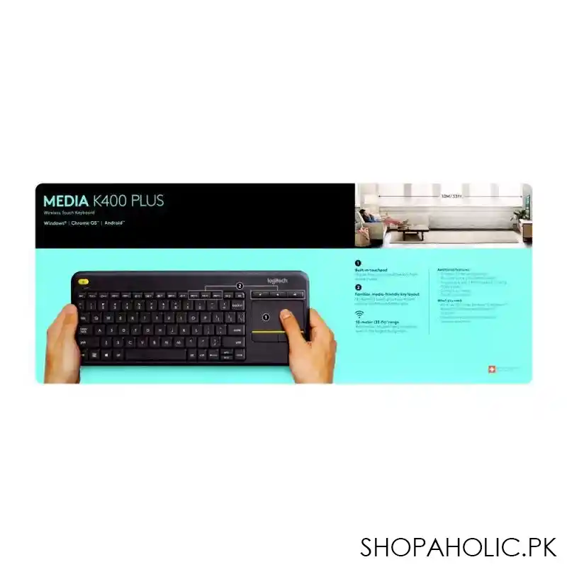 logitech wireless touch keyboard k400 plus image3