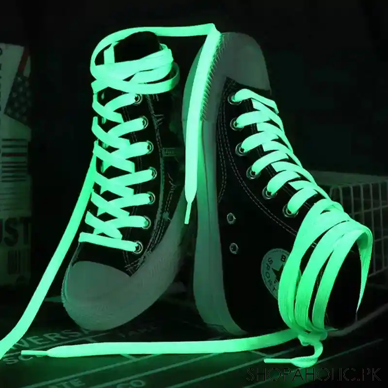 luminous glow in the dark fluorescent shoelaces main image