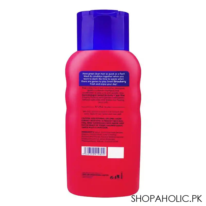 Mak's Kids Juicy Strawberry 2in1 Shampoo & Conditioner, 0% Parabens, Dermatologist-Tested, Tear Free, 300ml - Image 2