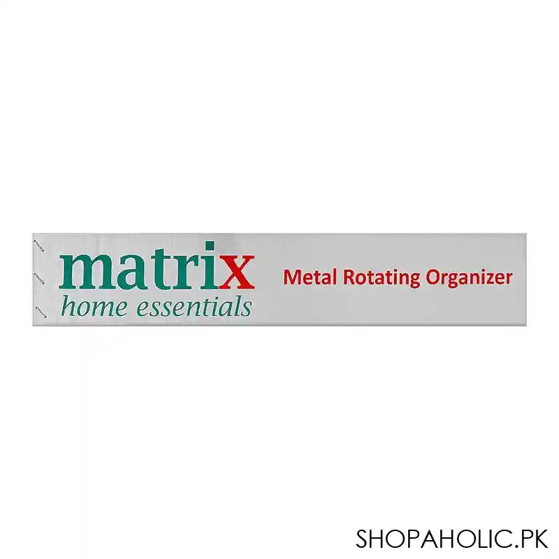 Matrix 360 Rotatable Metal Storage 3 Layer Organizer, Square, 59 x 24 x 24 cm - Image 3