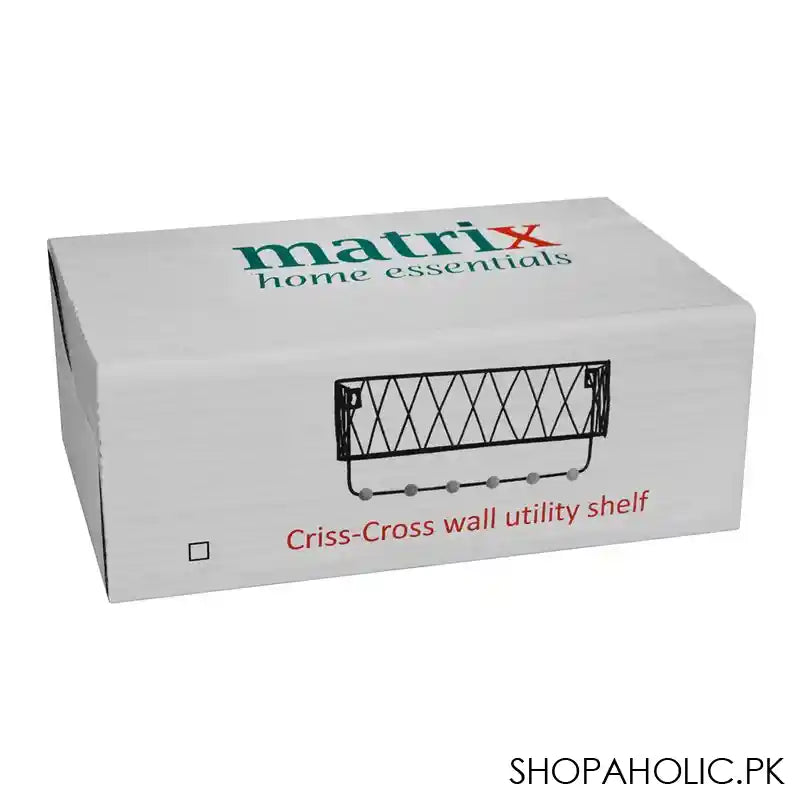 Matrix Checks And Boxes Wall Shelf, 14 x 10.5 x 34 cm - Image 2