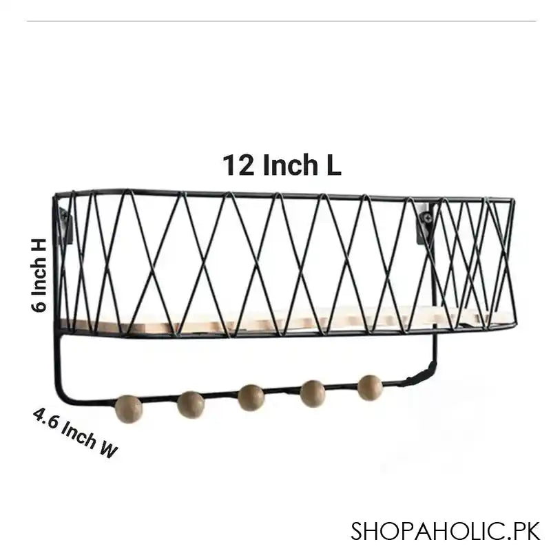 Matrix Criss-Cross Wall Utility Shelf, 12 x 6 x 4.6 Inches - Image 6