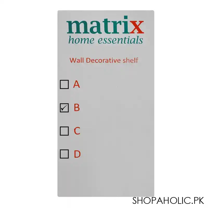 Matrix Metal Wall Mounted Storage, Shelf-B, 30 x 15 cm - Image 3