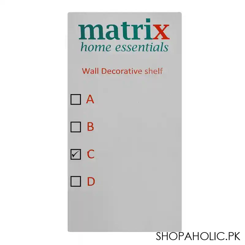 Matrix Metal Wall Mounted Storage, Shelf-C, 30 x 15 cm - Image 4