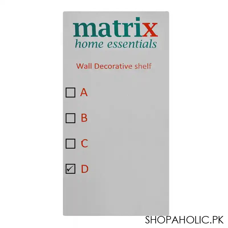 Matrix Metal Wall Mounted Storage, Shelf-D, 30 x 15 cm - Image 2