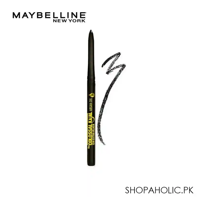 maybelline new york colossal kajal argan oil 12h extra black main image