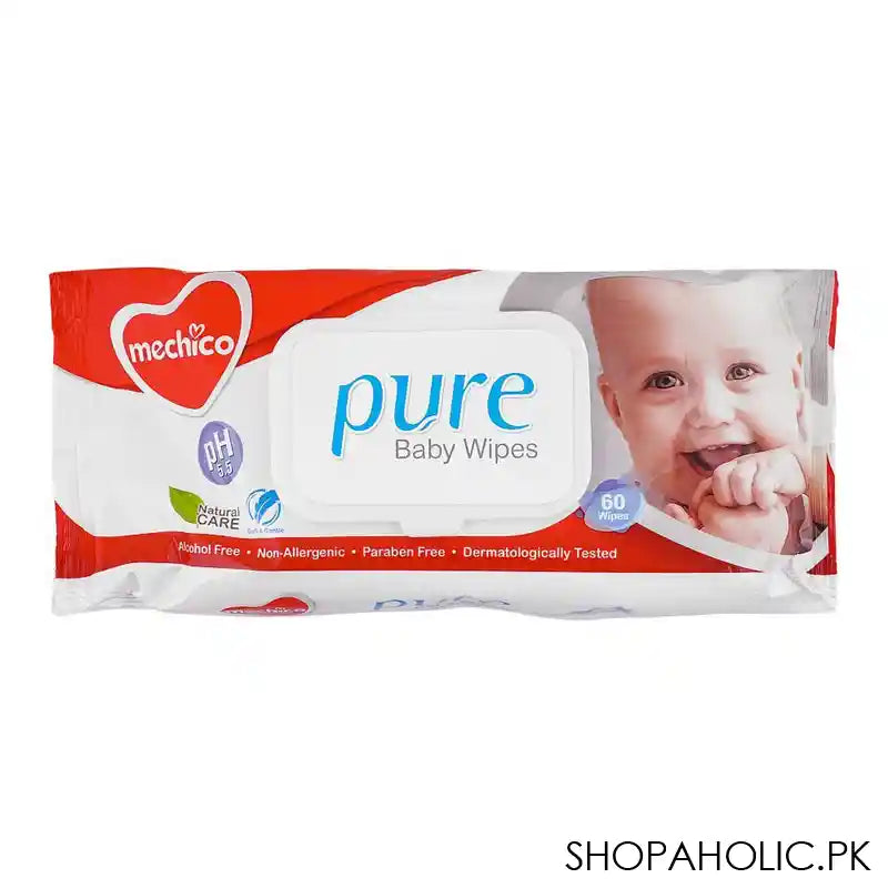 Mechico Pure Baby Wipes, 60-Pack - Main Image