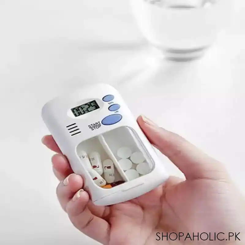 mini portable pill reminder alarm timer box image3