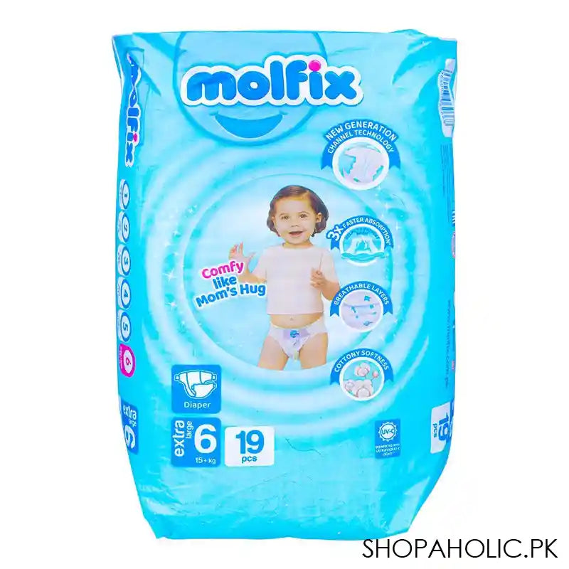 Molfix Diaper 6 Extra Large, 15 KG, 19-Pack - Main Image